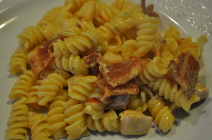 cheesy bacon ranch chicken pasta recipe, cheesy chicken pasta recipe
