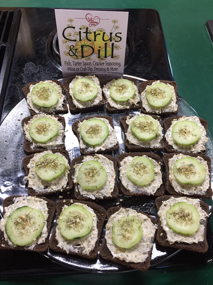 Cucumber Sandwiches with Citrus Dill Seasoning Mix