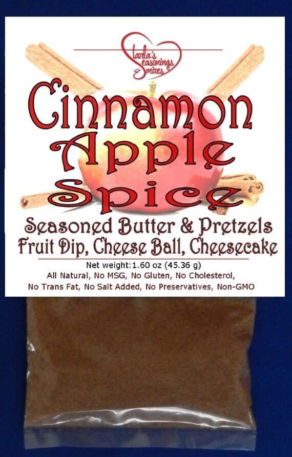 Cinnamon Apple Spice Seasoning Mix and Cinnamon Apple Spice Dip Mix or Fruit Dip